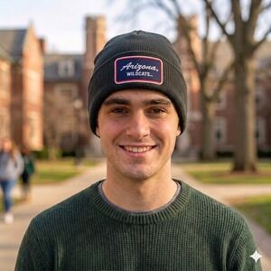 Zephyr Arizona Wildcats Beanie Mens OSFM Charcoal New NCAA Collegiate Knit Hat